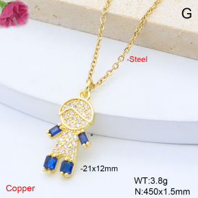 F6N409133vail-L017  Fashion Copper Necklace