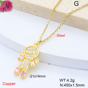 F6N409134vail-L017  Fashion Copper Necklace