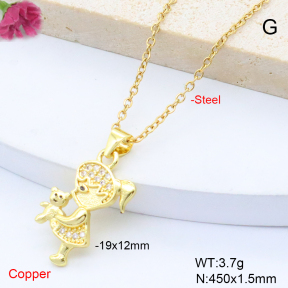 F6N409135vaia-L017  Fashion Copper Necklace