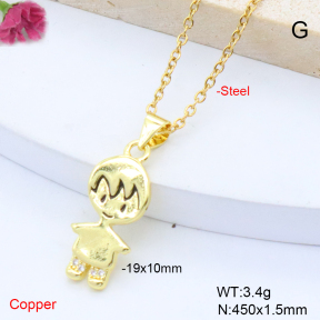 F6N409136vaia-L017  Fashion Copper Necklace