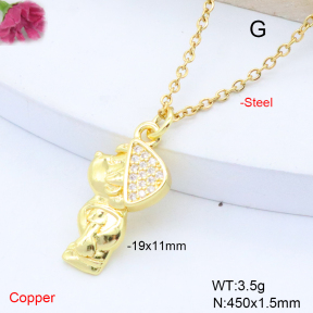 F6N409137vaia-L017  Fashion Copper Necklace