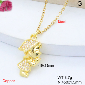 F6N409138vaia-L017  Fashion Copper Necklace