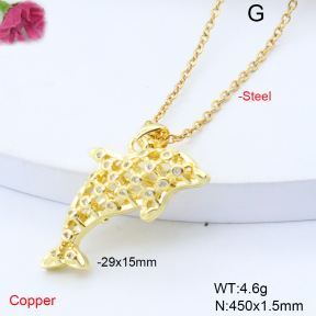 F6N409140baka-L017  Fashion Copper Necklace