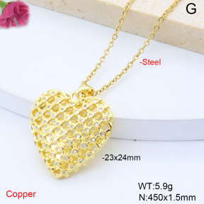 F6N409143baka-L017  Fashion Copper Necklace