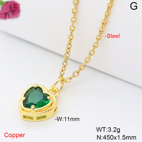 F6N409165vaia-L017  Fashion Copper Necklace