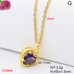 F6N409171vaia-L017  Fashion Copper Necklace