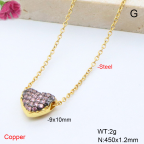 F6N409176baka-L017  Fashion Copper Necklace