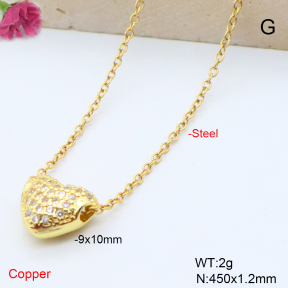 F6N409178avja-L017  Fashion Copper Necklace