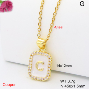 F6N409183vail-L017  Fashion Copper Necklace