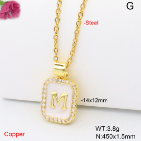 F6N409193vail-L017  Fashion Copper Necklace