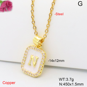 F6N409194vail-L017  Fashion Copper Necklace