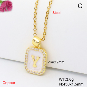 F6N409204vail-L017  Fashion Copper Necklace