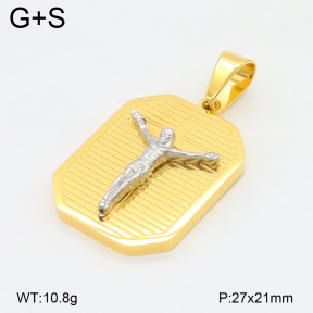2P2005224bbov-436  Stainless Steel Pendant