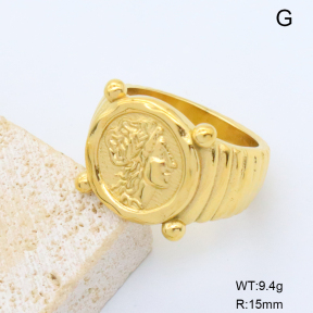 GER001484bhva-066  18K PVD,Handmade Polished  6#  Stainless Steel Ring  BC25010031R