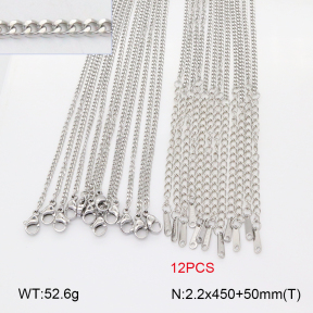 2N2007424ahlv-452  Stainless Steel Necklace