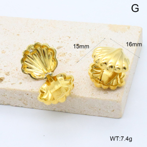 GEE002855bhia-066  316 Pin 18K PVD,Handmade Polished  Stainless Steel Earrings  BC25110461E