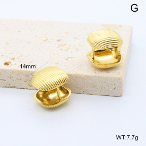 GEE002890bhia-066  316 Pin 18K PVD,Handmade Polished  Stainless Steel Earrings  BC26010055E