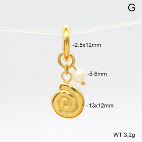 6BC000001bhil-908  Cultured Freshwater Pearls  Stainless Steel Bikini Charms