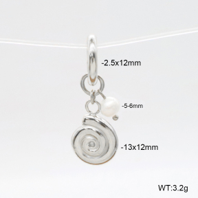 6BC000002vhhl-908  Cultured Freshwater Pearls  Stainless Steel Bikini Charms