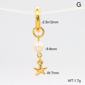 6BC000011bhil-908  Cultured Freshwater Pearls  Stainless Steel Bikini Charms