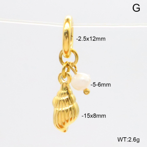 6BC000031bhil-908  Cultured Freshwater Pearls  Stainless Steel Bikini Charms