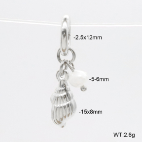 6BC000032vhhl-908  Cultured Freshwater Pearls  Stainless Steel Bikini Charms