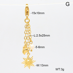 6BC000101bhjl-908  Cultured Freshwater Pearls  Stainless Steel Bikini Charms