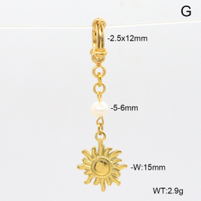 6BC000139bhva-908  Cultured Freshwater Pearls  Stainless Steel Bikini Charms