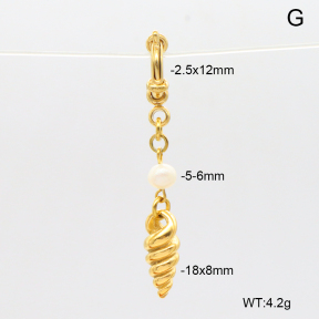 6BC000140bhia-908  Cultured Freshwater Pearls  Stainless Steel Bikini Charms