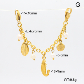 6BC000147vhmv-908  Cultured Freshwater Pearls  Stainless Steel Bikini Charms