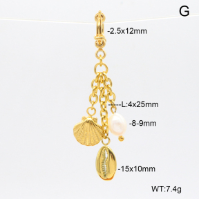 6BC000149ahjb-908  Cultured Freshwater Pearls  Stainless Steel Bikini Charms