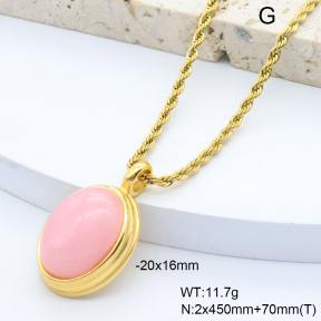 6N4004550bbpo-209  18K PVD,Handmade Polished  Stainless Steel Necklace