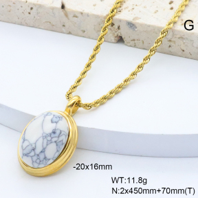 6N4004552bbpo-209  18K PVD,Handmade Polished  Stainless Steel Necklace