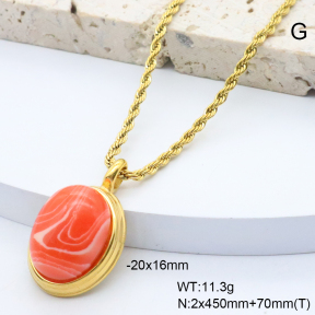 6N4004554bbpo-209  18K PVD,Handmade Polished  Stainless Steel Necklace