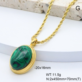 6N4004555bbpo-209  18K PVD,Handmade Polished  Stainless Steel Necklace