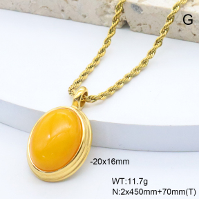 6N4004557bbpo-209  18K PVD,Handmade Polished  Stainless Steel Necklace