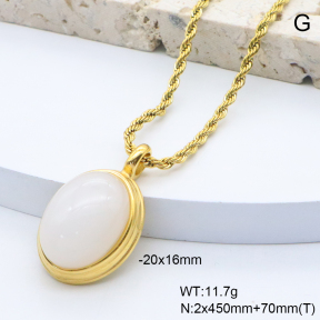 6N4004558bbpo-209  18K PVD,Handmade Polished  Stainless Steel Necklace