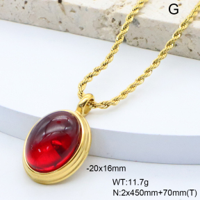 6N4004559bbpo-209  18K PVD,Handmade Polished  Stainless Steel Necklace