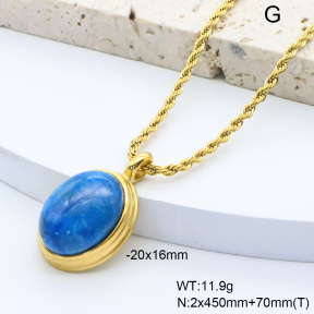 6N4004560bbpo-209  18K PVD,Handmade Polished  Stainless Steel Necklace