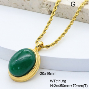 6N4004561bbpo-209  18K PVD,Handmade Polished  Stainless Steel Necklace