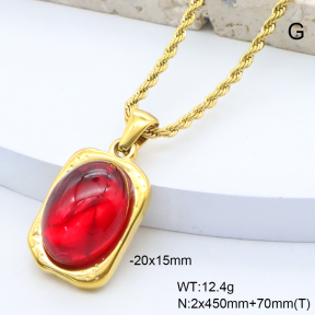 6N4004568bvpl-209  18K PVD,Handmade Polished  Stainless Steel Necklace