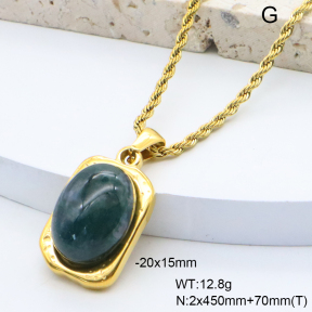 6N4004570bvpl-209  18K PVD,Handmade Polished  Stainless Steel Necklace