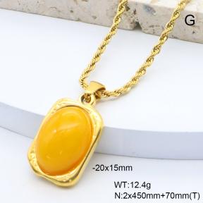 6N4004573bvpl-209  18K PVD,Handmade Polished  Stainless Steel Necklace