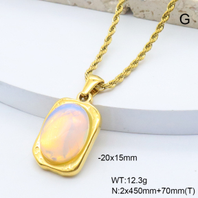 6N4004583bvpl-209  18K PVD,Handmade Polished  Stainless Steel Necklace