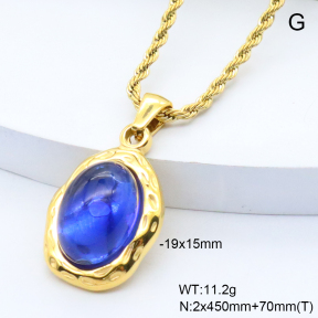 6N4004585bvpl-209  18K PVD,Handmade Polished  Stainless Steel Necklace