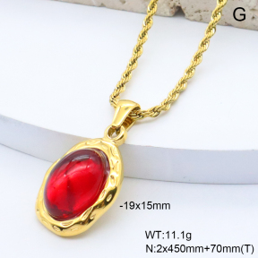 6N4004586bvpl-209  18K PVD,Handmade Polished  Stainless Steel Necklace