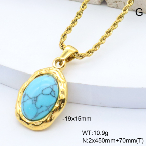 6N4004588bvpl-209  18K PVD,Handmade Polished  Stainless Steel Necklace