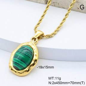 6N4004589bvpl-209  18K PVD,Handmade Polished  Stainless Steel Necklace