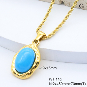 6N4004594bvpl-209  18K PVD,Handmade Polished  Stainless Steel Necklace