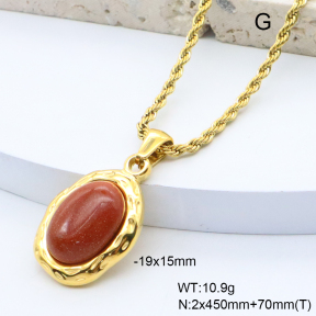 6N4004597bvpl-209  18K PVD,Handmade Polished  Stainless Steel Necklace